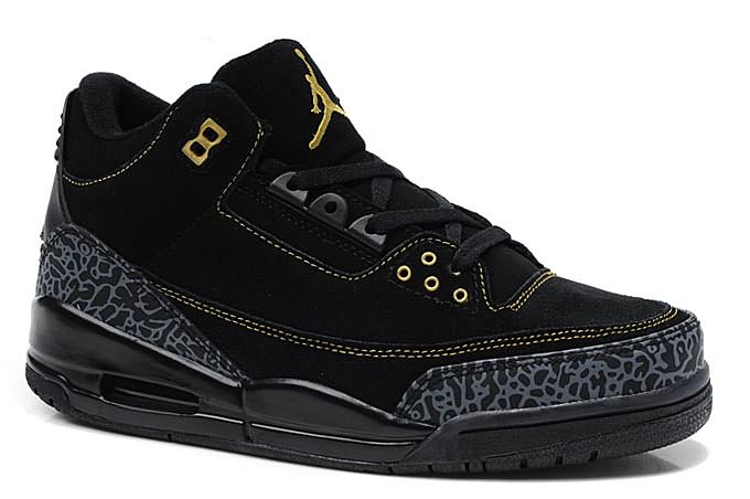 Newest Air Jordan 3 (III) Suede Black Cement Free Shipping